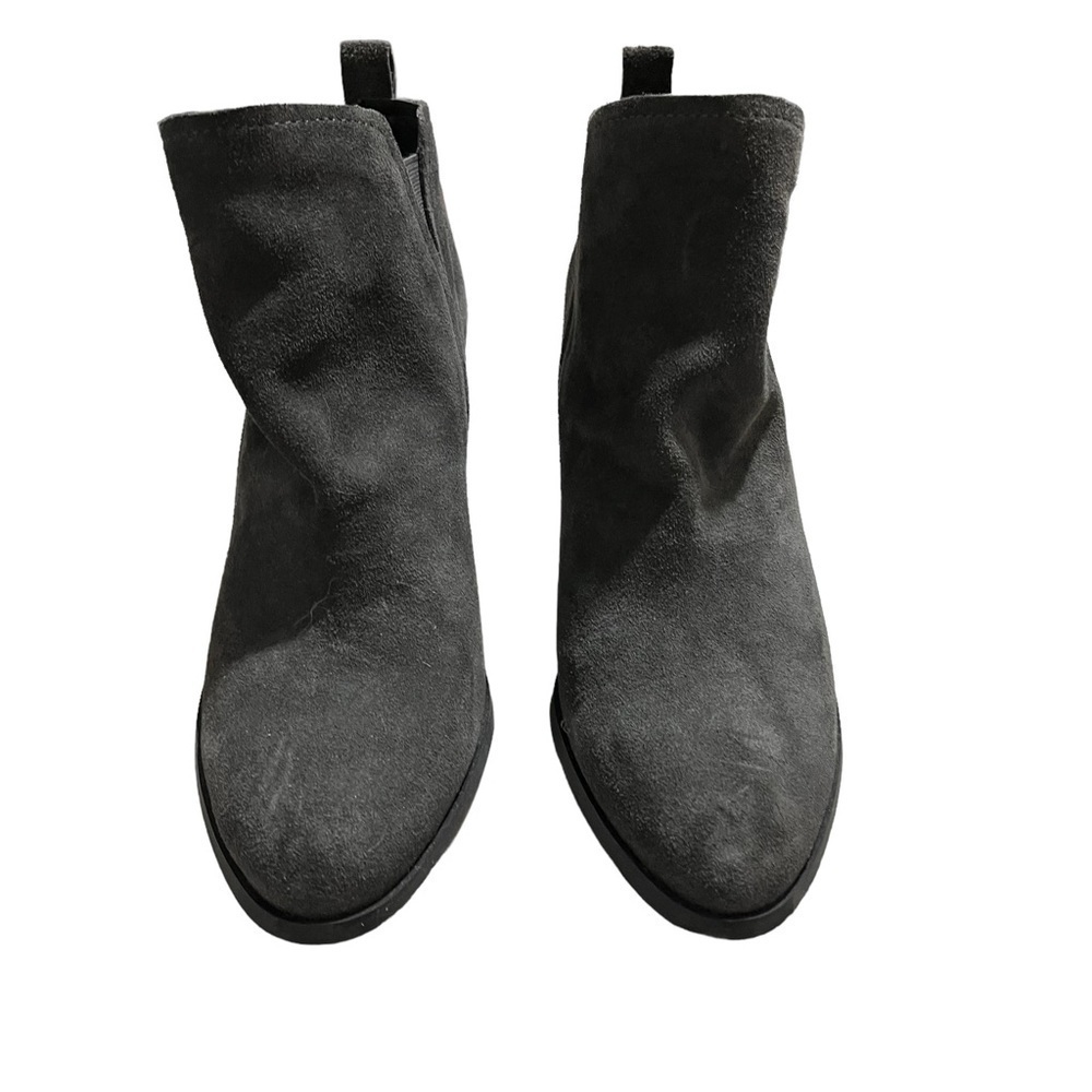 Dolce Vita Garry Suede Wedge Booties Gray Size 11 - Picture 3 of 11
